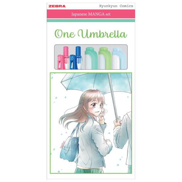 ZEBRA Set Manga One Umbrella (roler Sarasa Clip pk2+flomaster obostrani Mildliner pk3) 56531 - EP2870495