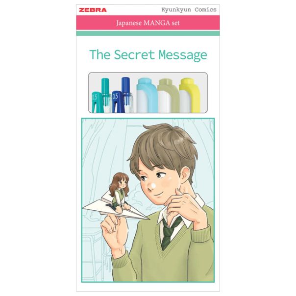 ZEBRA Set Manga The Secret Message (roler Sarasa Clip pk2+flomaster obostraniMildliner pk3) 56534 - EP2870504