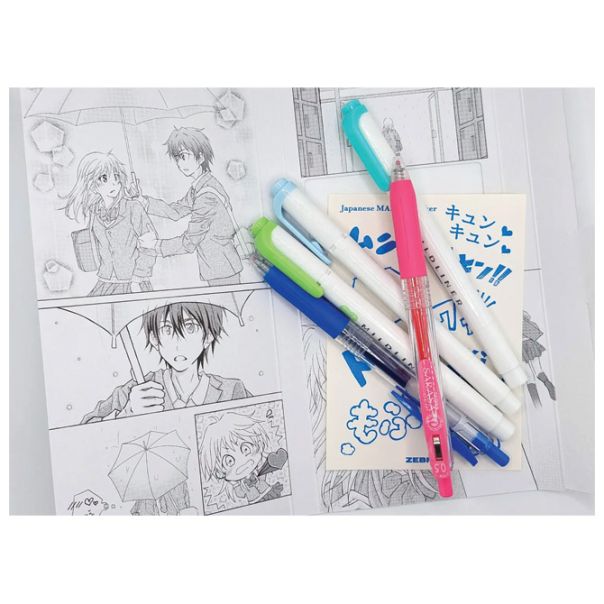ZEBRA Set Manga Girl in the Shrine (roler Sarasa Clip pk2+flomaster obostrani Mildliner pk3) 56535 - EP2870507