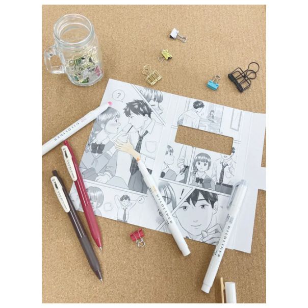 ZEBRA Set Manga Give me a bite (roler Sarasa Clip pk2+flomaster obostrani Mildliner pk3) 56536 - EP2870510