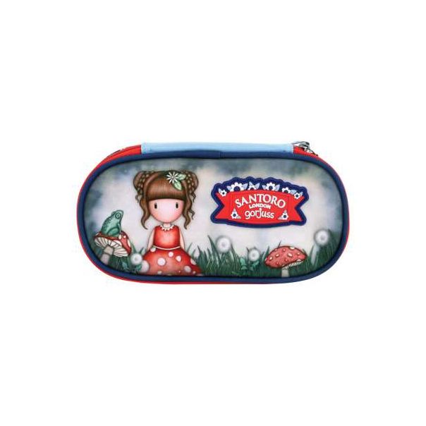 SANTORO Pernica ovalna 1zip 1preklop Little Mushroom Gorjuss 384GJ35 - EP2870534