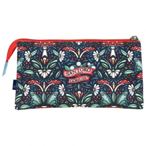 SANTORO Pernica pravougaona 1zip 3pregrade Little Mushroom Gorjuss 1280GJ07 - EP2870543