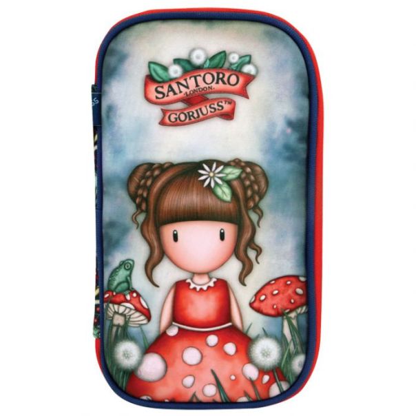 SANTORO Pernica puna ovalna 1zip 1preklop Little Mushroom Gorjuss 1046GJ23 - EP2870567