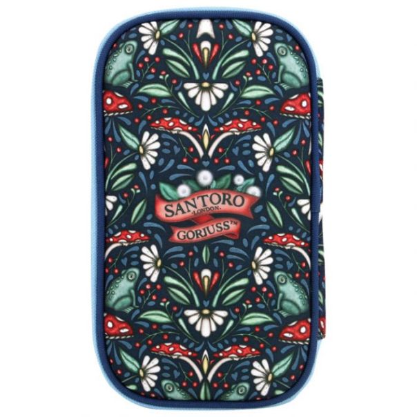 SANTORO Pernica puna ovalna 1zip 1preklop Little Mushroom Gorjuss 1046GJ23 - EP2870567