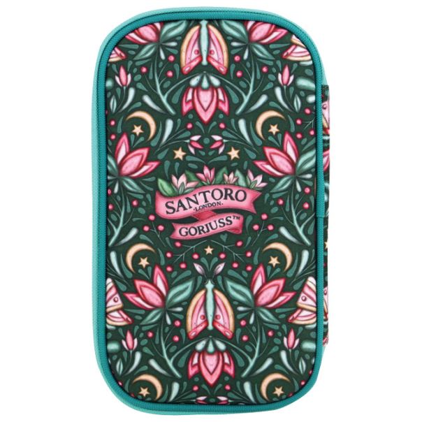 SANTORO GORJUSS Ovalna puna pernica 1 zip Woodland Wildflower 1046GJ24 - 20945-1