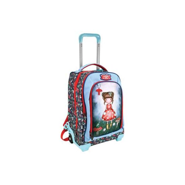 SANTORO Ranac đački anatomski sa točkićima 3zipa Little Mushroom Gorjuss 1219GJ11 - EP2870633