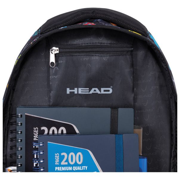 HEAD Ranac đački anatomski 3zipa AB330 Skateboards 24.502024127 crno-žuti - EP2981253