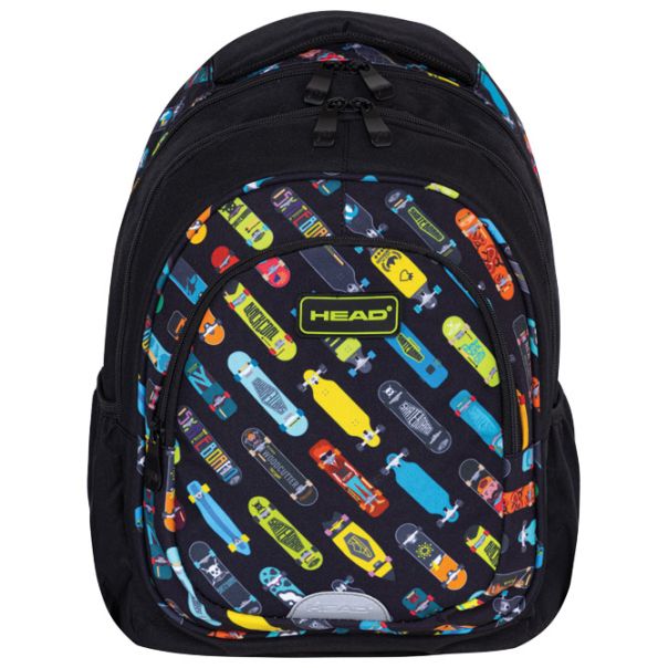 HEAD Ranac đački anatomski 3zipa AB330 Skateboards 24.502024127 crno-žuti - EP2981253