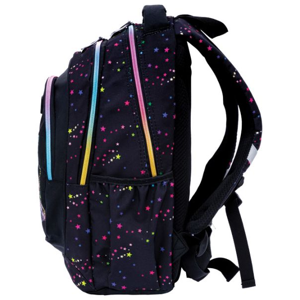 HEAD Ranac đački anatomski 3zipa AB330 Golden Effect Rainbow Kitty 25.502025032 crno-roze - EP2981271