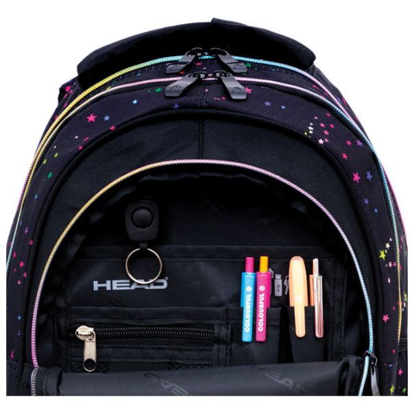 HEAD Ranac đački anatomski 3zipa AB330 Golden Effect Rainbow Kitty 25.502025032 crno-roze - EP2981271