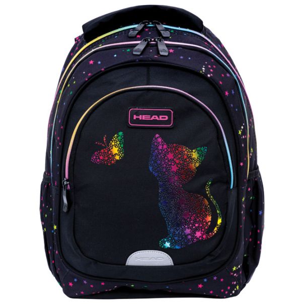 HEAD Ranac đački anatomski 3zipa AB330 Golden Effect Rainbow Kitty 25.502025032 crno-roze - EP2981271
