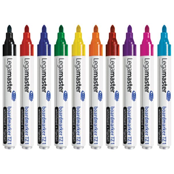 LEGAMASTER Marker za belu tablu/flipchart okrugli vrh 1,5-3mm 10boja TZ1 7-110099 - EP2873476