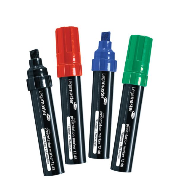 LEGAMASTER Marker za flipchart Jumbo kosi vrh 4-12mm 4boje TZ48 Legamaster 7-155594 - EP2873503