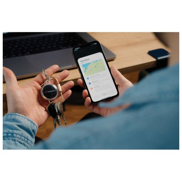 VERBATIM Lokator bluetooth My Finder Coin 32133 crni blister - EP3012840