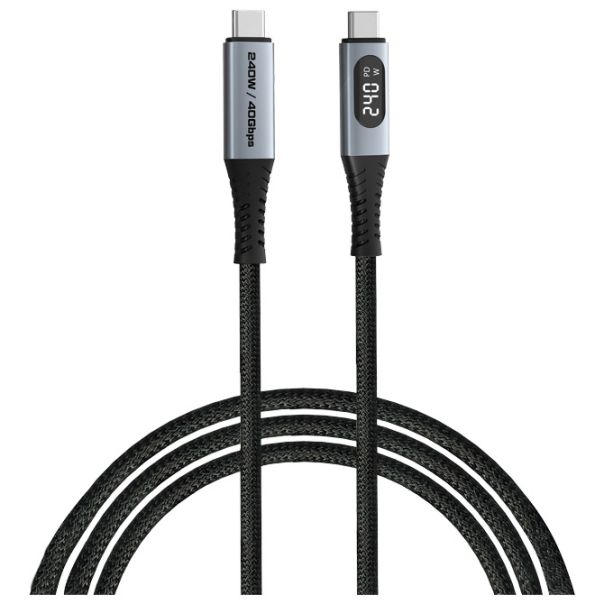 VERBATIM Kabal USB-C za sinhronizaciju i punjenje sa displejem 240W/40Gbps/120cm Sync&Charge 31849 - EP3012852