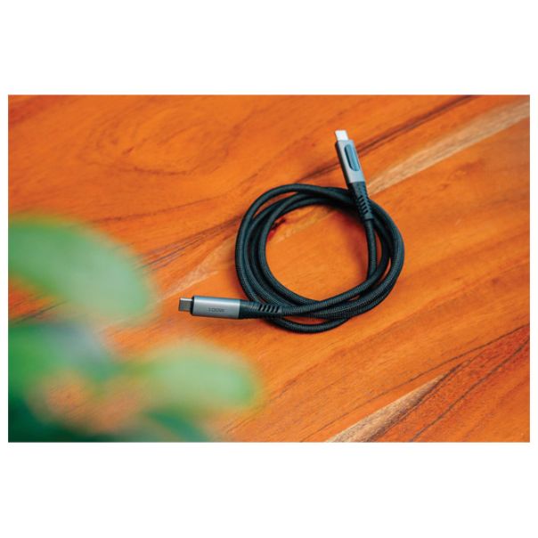 VERBATIM Kabal USB-C za sinhronizaciju i punjenje sa displejem 100W/120cm Sync & Charge 31848 crni - EP3012855