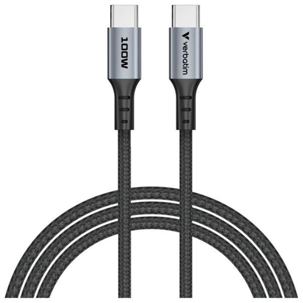 VERBATIM Kabal USB-C za sinhronizaciju i punjenje 100W/120cm Sync & Charge 31846 crni - EP3012861