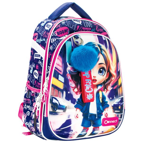 CONNECT Ranac đački anatomski lagan XT City Doll 60581 - EP3131548