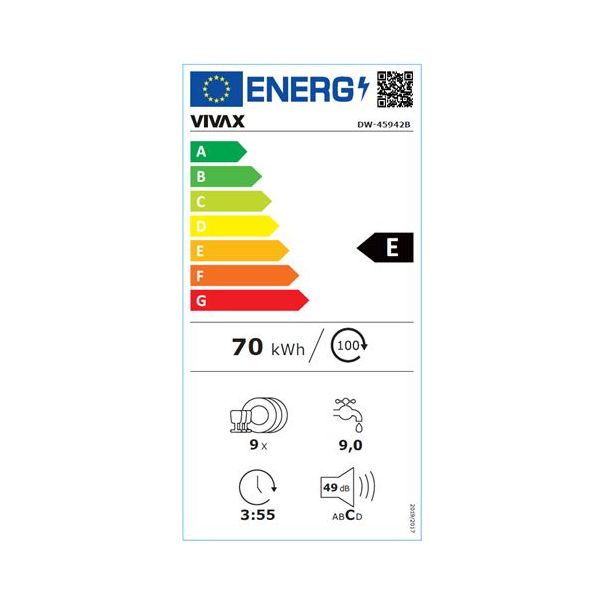 VIVAX HOME Samostalna mašina za pranje sudova DW-45942B - 0001212885