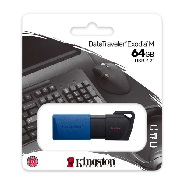 KINGSTON USB 64GB DT Exodia M 3.2 - DTXM/64GB - 0001265481