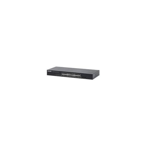 INTELLINET Switch 24-Port Gigabit Ethernet 2 SFP Ports - 0001266813