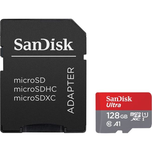 Mem.Kartica SanDisk SDXC 128GB Ultra Micro 140MB/s A1 Class 10 UHS-I + Adapter - 0001289171