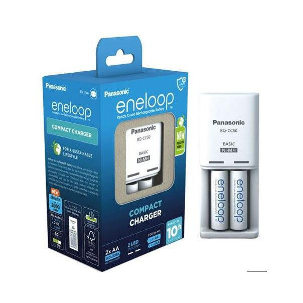 PANASONIC Punjač K-KJ5OMCD20E gratis 2 punjive baterije 2000mAh - 0001289348