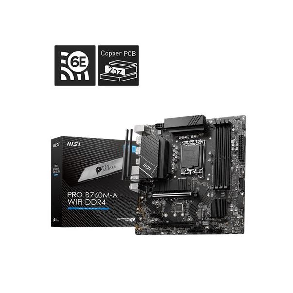 MSI Matična ploča 1700 MAG PRO B760M-A WIFI DDR4 - 0001294967