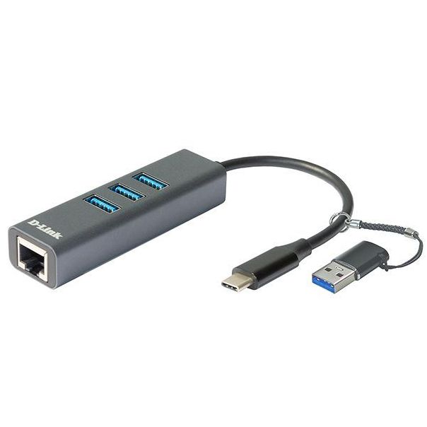 D-LINK USB flash 3.0 Hub + USB flash-C adapter DUB-2332 - 0001295891