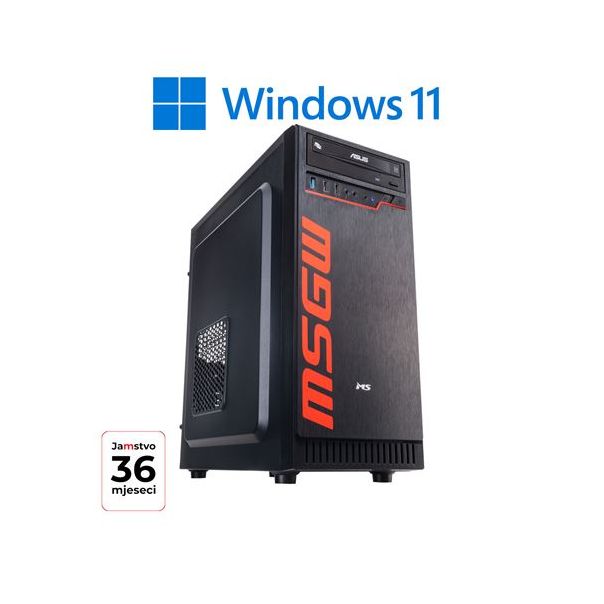 MSGW Desktop računar Office i101 Intel Core i3-12100 8GB SSD 500GB 500W Windows 11 Pro - 0001376545
