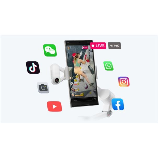 INSTA360 Flow 2 AI Tracker, Summit bela - 0001422224