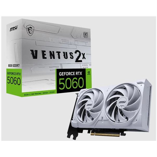 MSI Grafička karta RTX 5060 8G VENTUS 2X OC WHITE GDDR7 128 bit - EP2817921