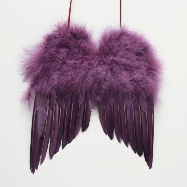 ENA Novogodišnja dekoracija Krila 30x33cm, ljubičasta - 20682