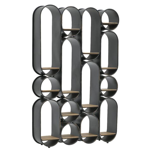 ENA Polica drvo/metal 98x20x150cm - 24806