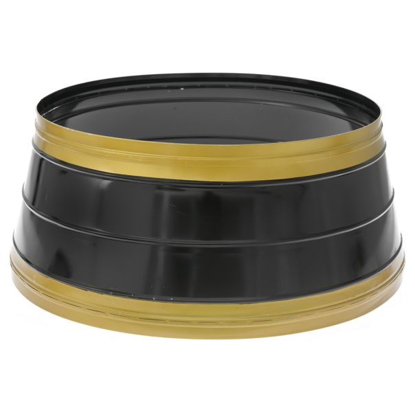 ENA Novogodišnji prsten za postolje jelke 75x65x30cm, crna/zlatna - 24916-1