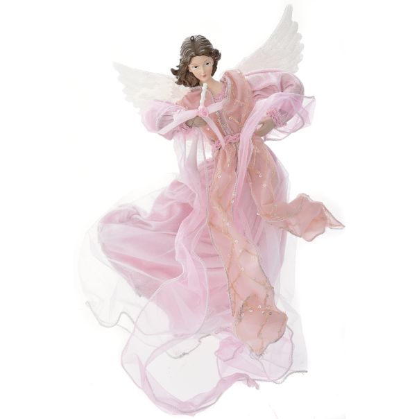 ENA Novogodišnji dekorativni anđeo 40cm, roze - 24865-1