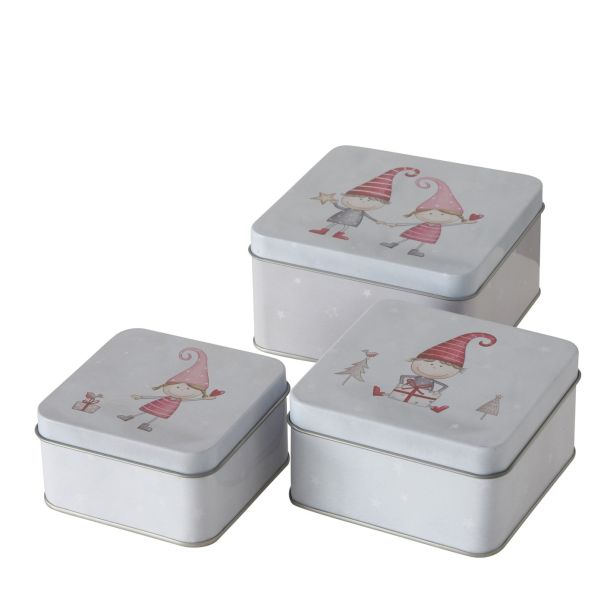 ENA Novogodišnji set metalnih kutija 3/1 - 24585