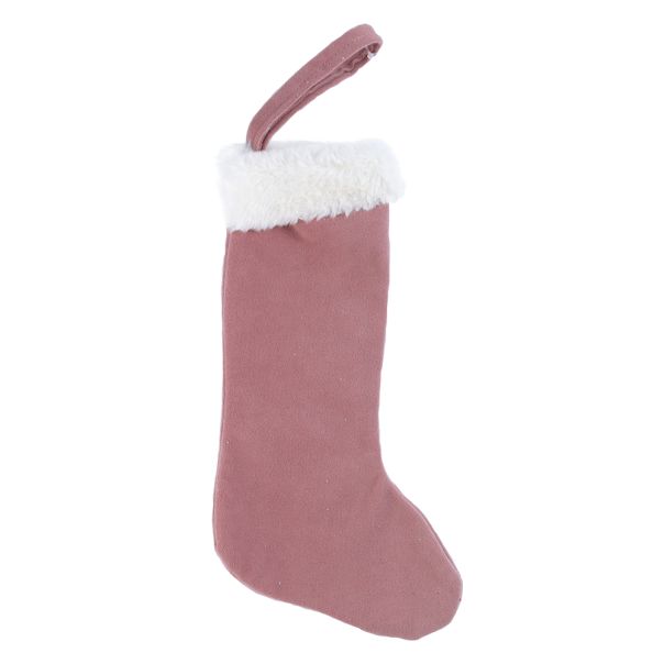 ENA Novogodišnja čarapa 16x22cm, roze - 25030-1