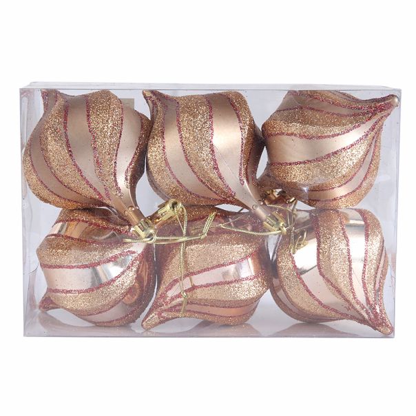 ENA Set novogodišnjih ukrasa za jelku 10cm 6/1 - 18322-1