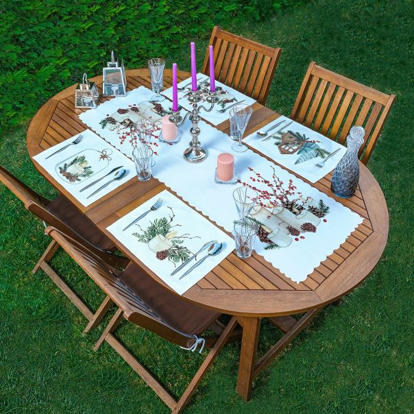 ENA Set novogodišnjih podmetača za sto 31x41cm, 4/1 - 25237-4