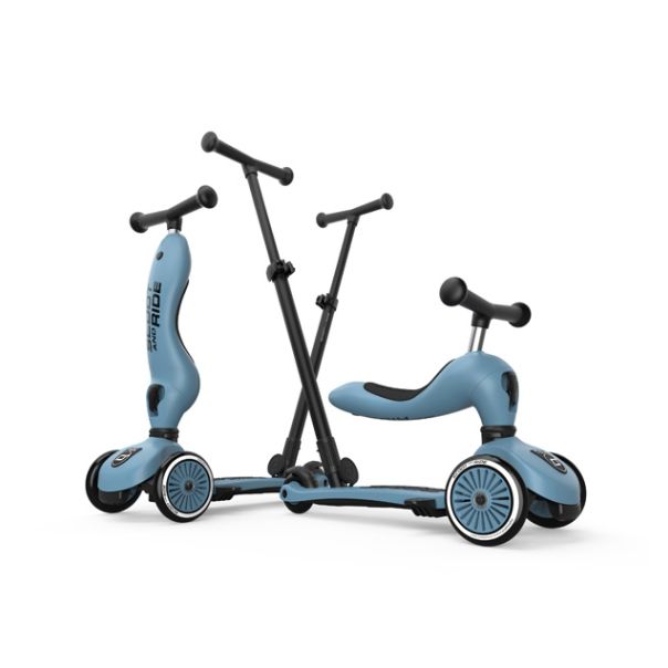 SCOOT AND RIDE Trotinet za decu Highwaykick 1 - Push and go Steel - 00071