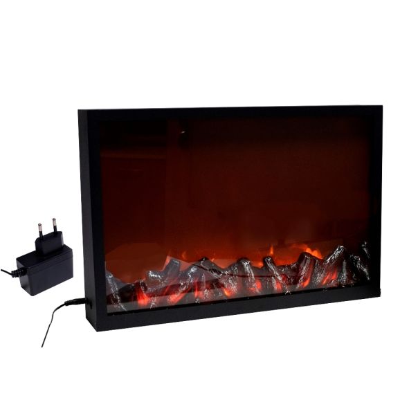 ENA Novogodišnji dekorativni svetleći kamin 60x10x40cm - 26786-1