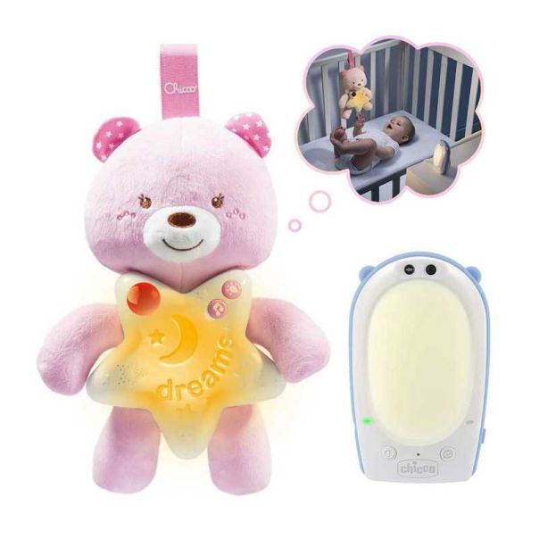 CHICCO Meda za laku noć  set audio monitor - roze - 00009380100000