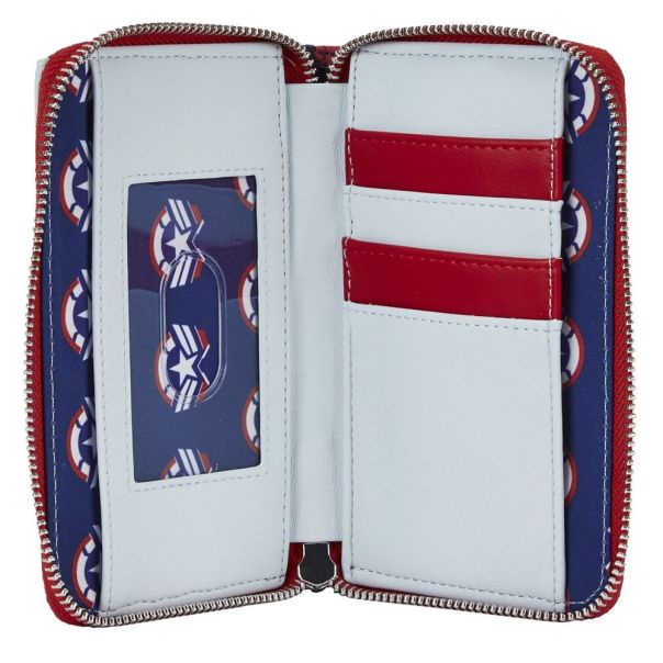 Marvel Falcon Captain America Cosplay Zip Around Wallet - EP3250937