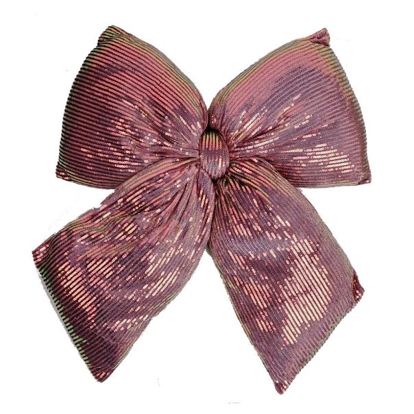 ENA Novogodišnja plišana mašna 45x50cm, roze - 29414-2