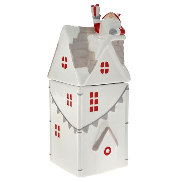 ENA Novogodišnja keramička kutija 11x11x28cm - 30279