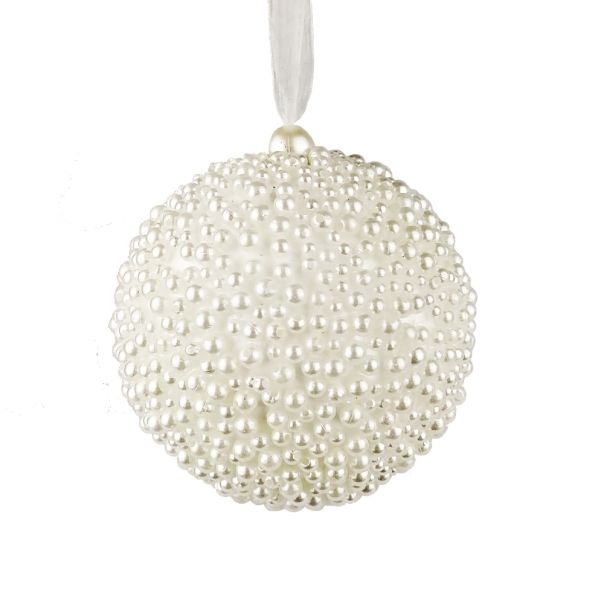 ENA Novogodišnje kugle set 2/1 10cm 24EN1908, bela - 29229-1