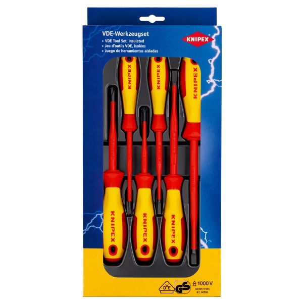 KNIPEX Odvijači slim 6/1 vde - 00 20 12 V02