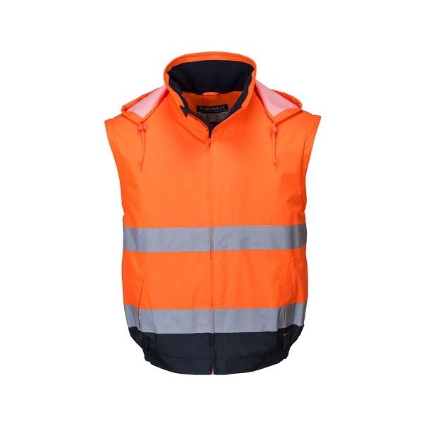 PORTWEST Radna jakna Pilot C464 HiVi 2u1 Contrast Essential Lite, narandžasta - 65136-1