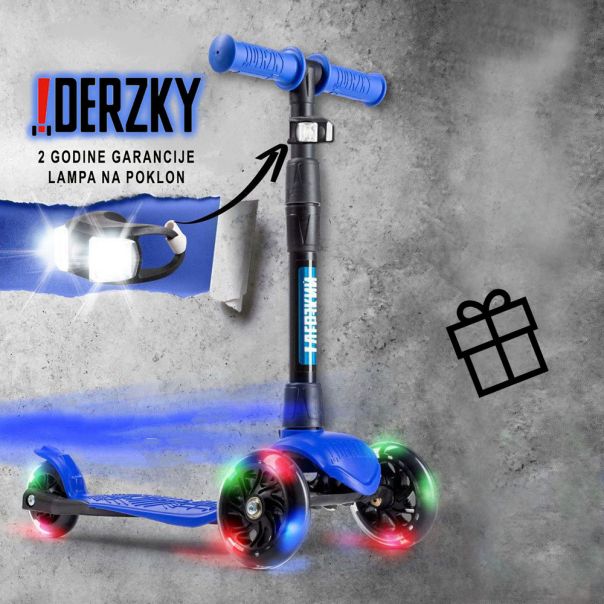 DERZKY Trotinet Baby 1-5 godina plava - 003-0-19-51-I